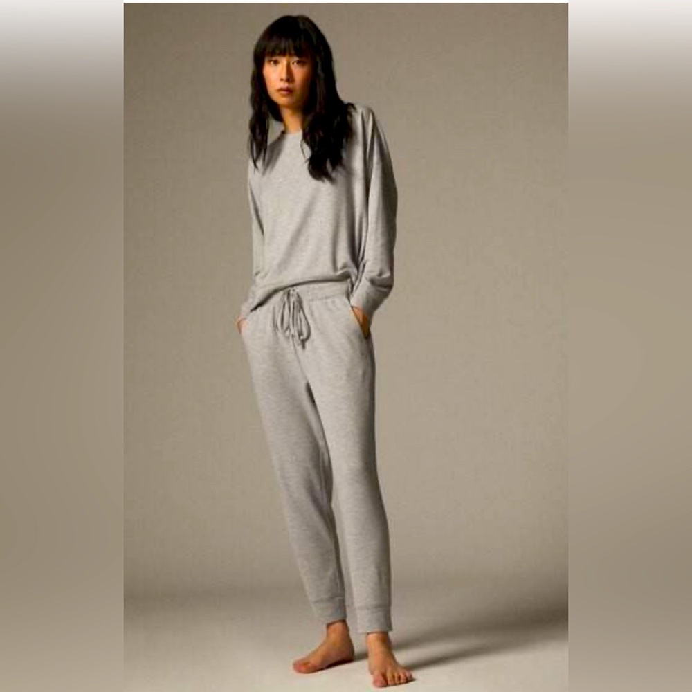 Love and Lore Terry Pajama Set - Mauve/Berry